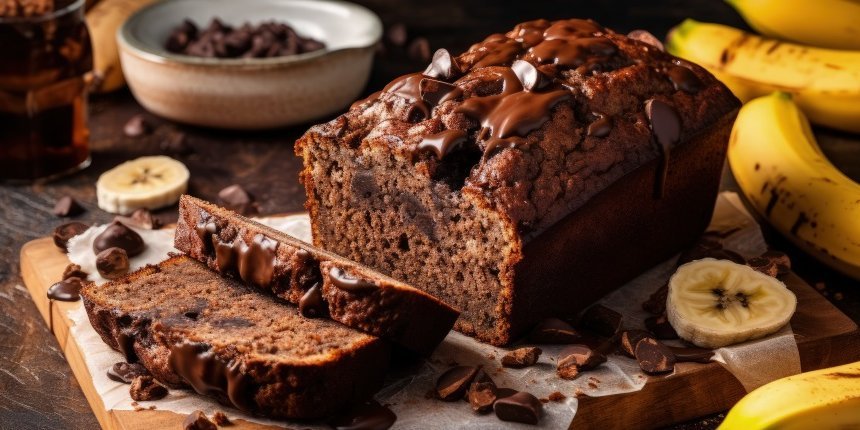 Bananenbrot. Artikel "Resteküche mit reifen Bananen" öffnen.