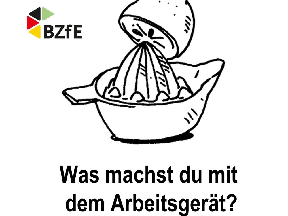 Symbolbild mit Zitronenpresse als Startbild für ein Quizz. 