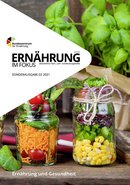 Titelbild Ernährung im Fokus Sonderausgabe 2 2021 mit Gläser mit Gemüse