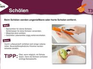 Karteikarte Schälen.