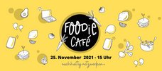 Banner für das zweite Foodie Café mit dem Titel nachhaltig netzwerken.