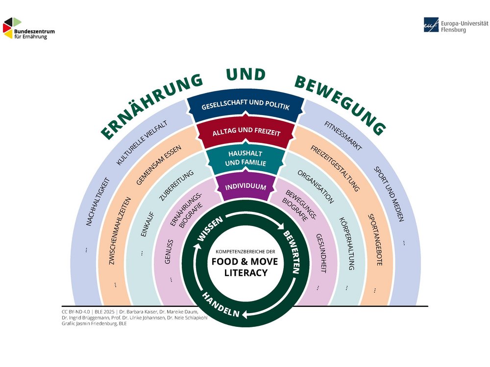 Das Kompetenzmodell als Schemagrafik. 