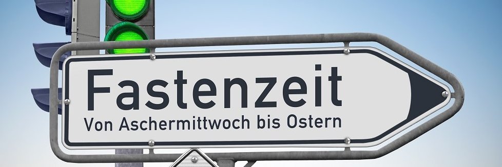 Schild Fastenzeit