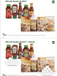 Prduktbeispiele aus dem Material dem Zucker auf der Spur.