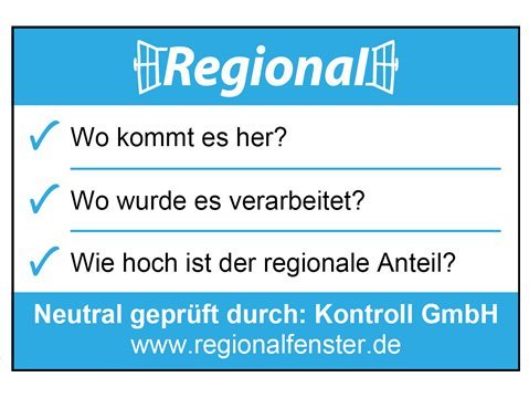 Siegel "Regionalfenster".