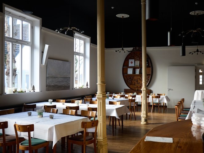 Gastraum des Restaurants "Zur Erholung".