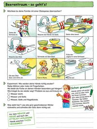 Rezeptanleitung Beerentraum und Experiment Wie werden meine Hände sauber.